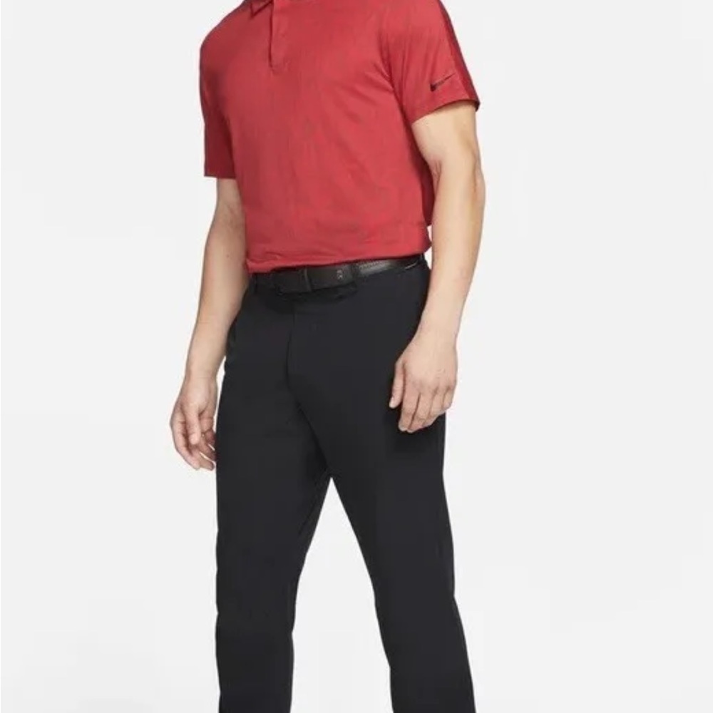 Nike Men’S Tiger Woods Dri-Fit Novelty Golf Polo Shirt SS22, Team Red, 2XL NWT - Picture 6 of 8